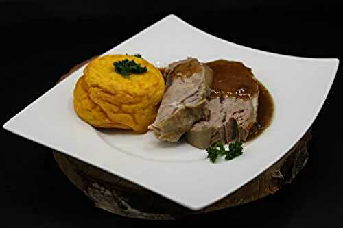 Paleron de veau et flan de butternut