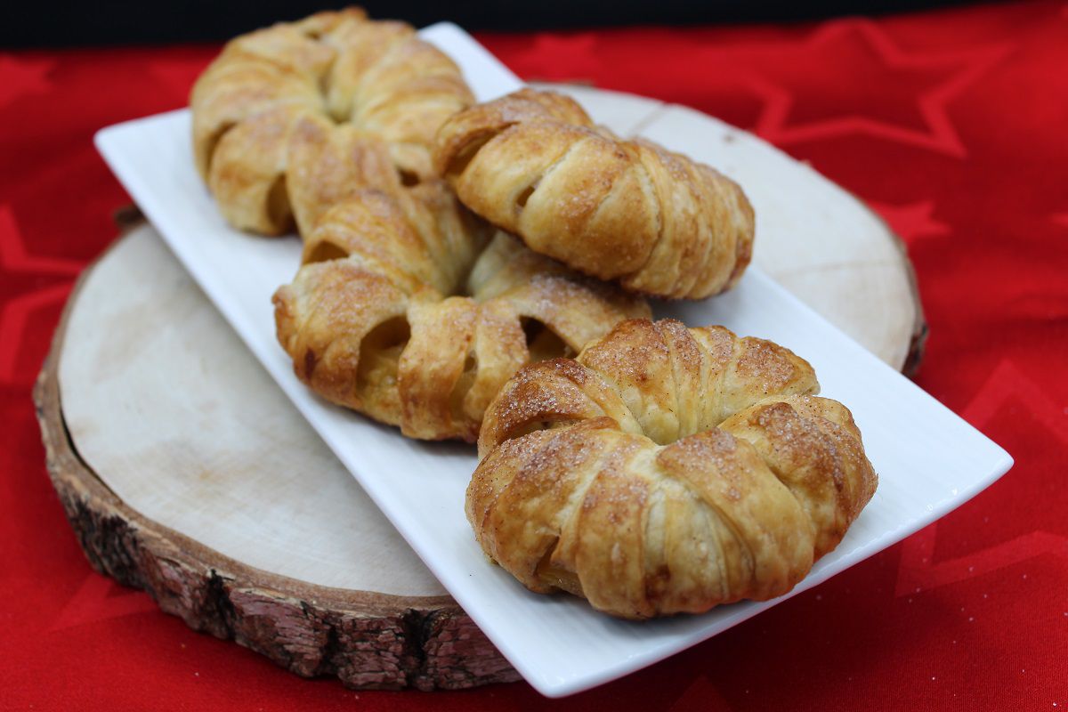 Feuilletés aux pommes à la cannelle