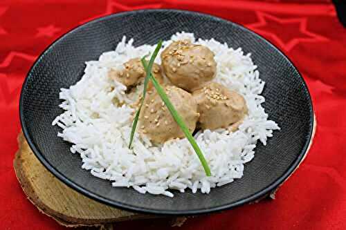 Boulettes de poulet coco cacahuète