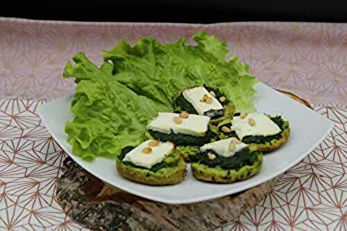 Toast apéritif à la pâte d’ail des ours et chèvre