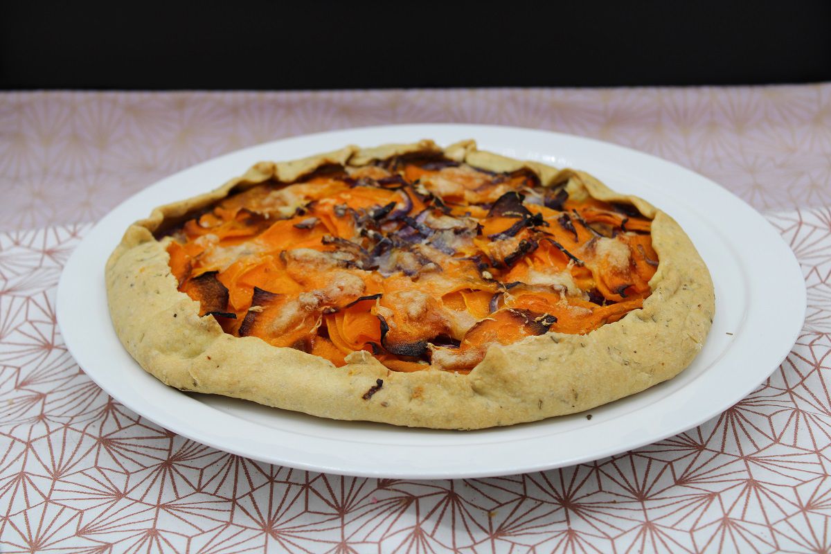 Tarte à la courge butternut