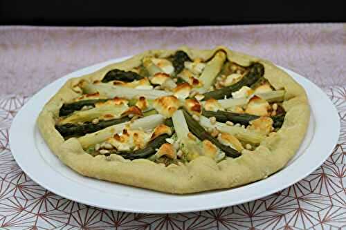 Tarte rustique aux asperges et chèvre
