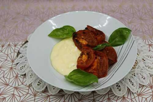 Polenta crémeuse aux tomates rôties