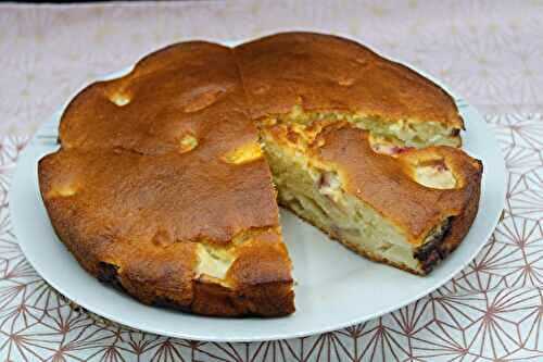 Gâteau moelleux aux pêches