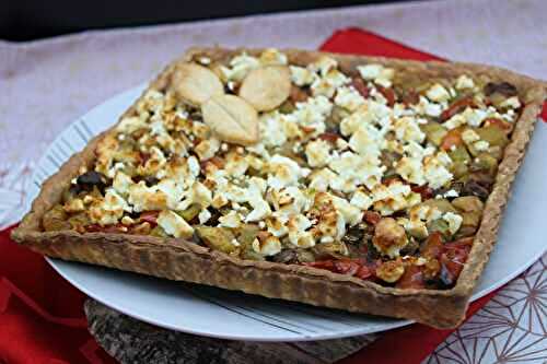 Tarte aux légumes confits