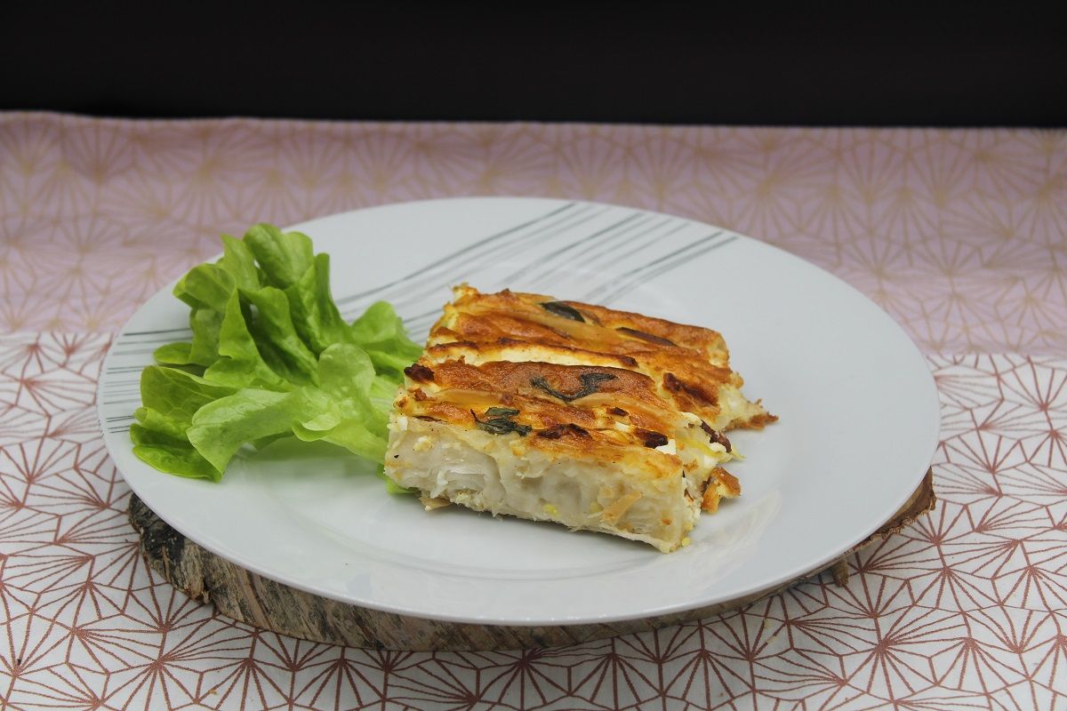 Crinkle à la courgette et à la féta