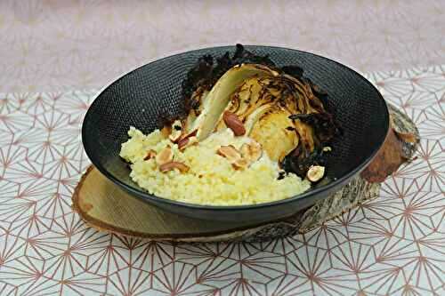 *Choudou® rôti au four, sauce au parmesan et noisettes