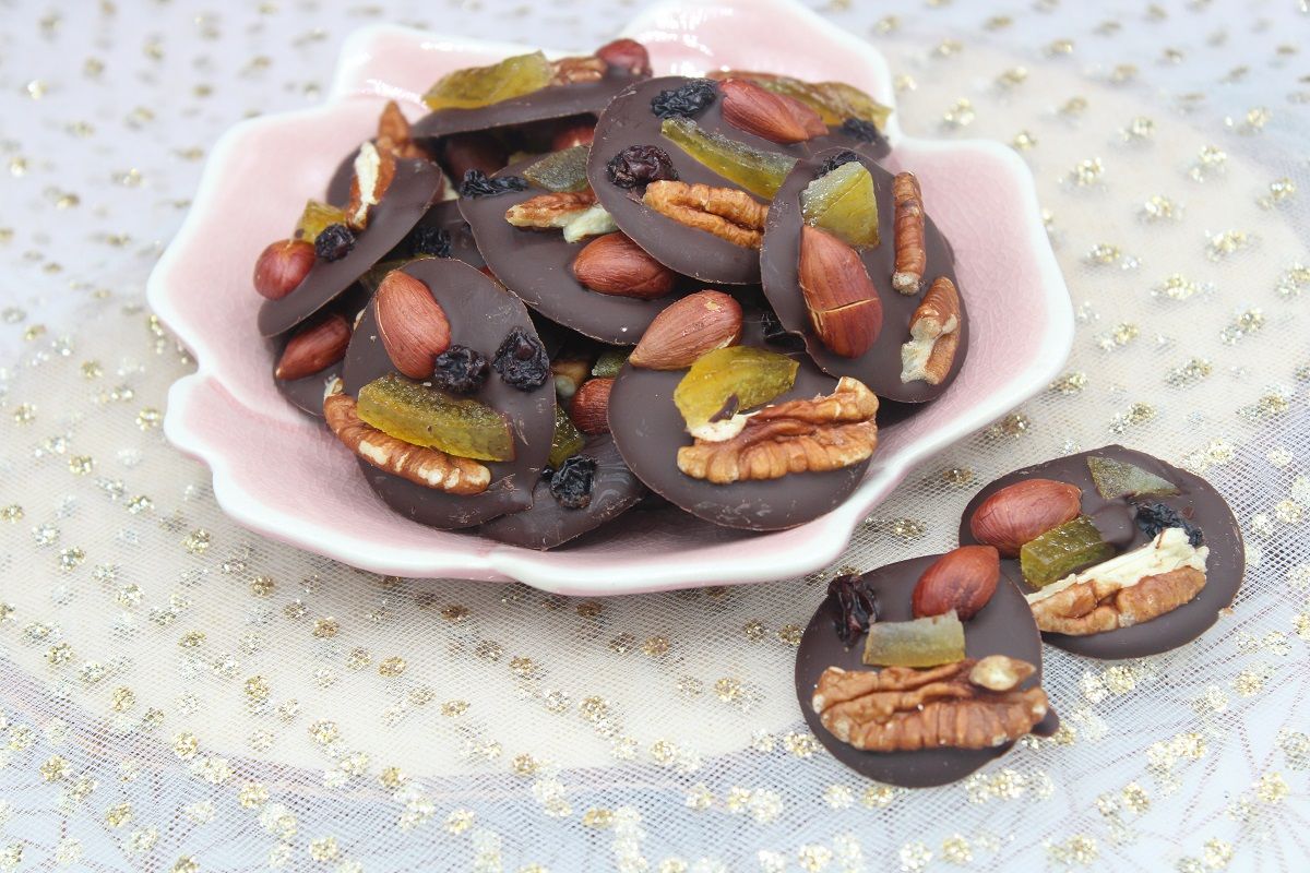 Mendiants au chocolat (facile à réaliser)