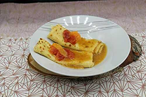 Crêpes sauce à l’orange sanguine