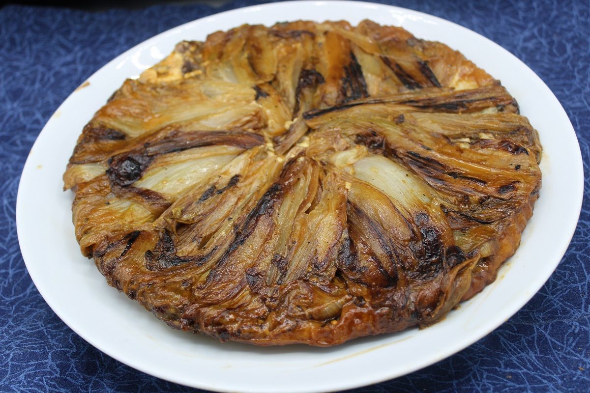 Tatin d’endives au fromage bleu de Laqueuille