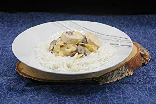Blanquette de boudins blancs champignons et poireaux