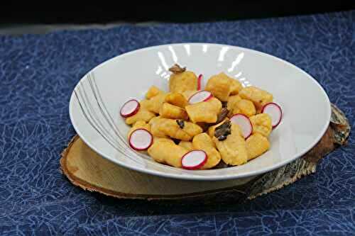 Gnocchi de courge butternut aux cèpes