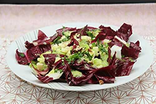 Salade d’endives rouges aux kiwis