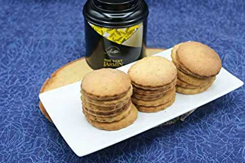 Biscuits sablés au thé vert jasmin