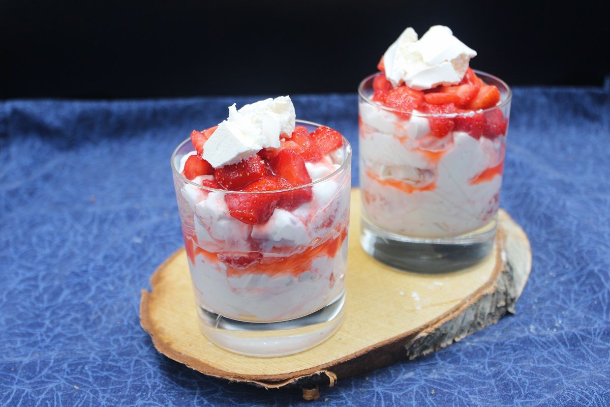Eton mess aux fraises et aux framboises