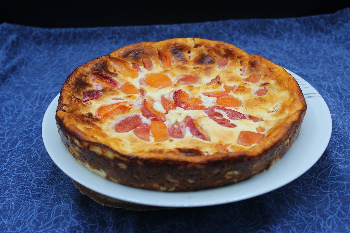 Gâteau aux abricots et fromage blanc