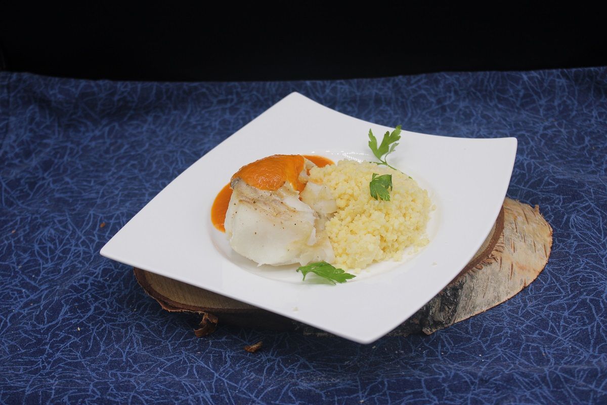 Pavés de cabillaud sauce abricot