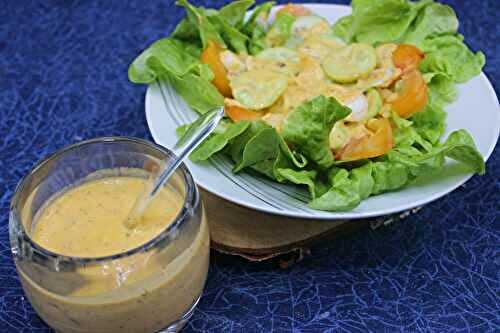 Sauce vinaigrette à la tomate, basilic et olives noires