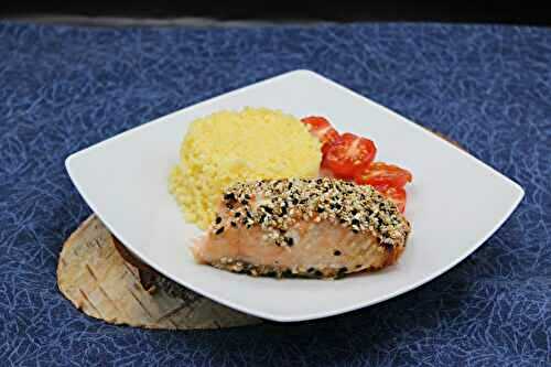Pavés de saumon rôtis au sésame