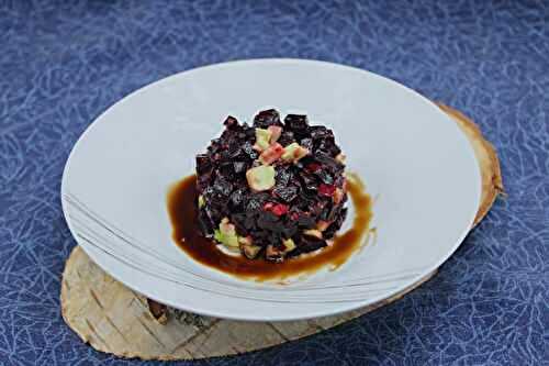 Tartare de betterave rouge et avocat