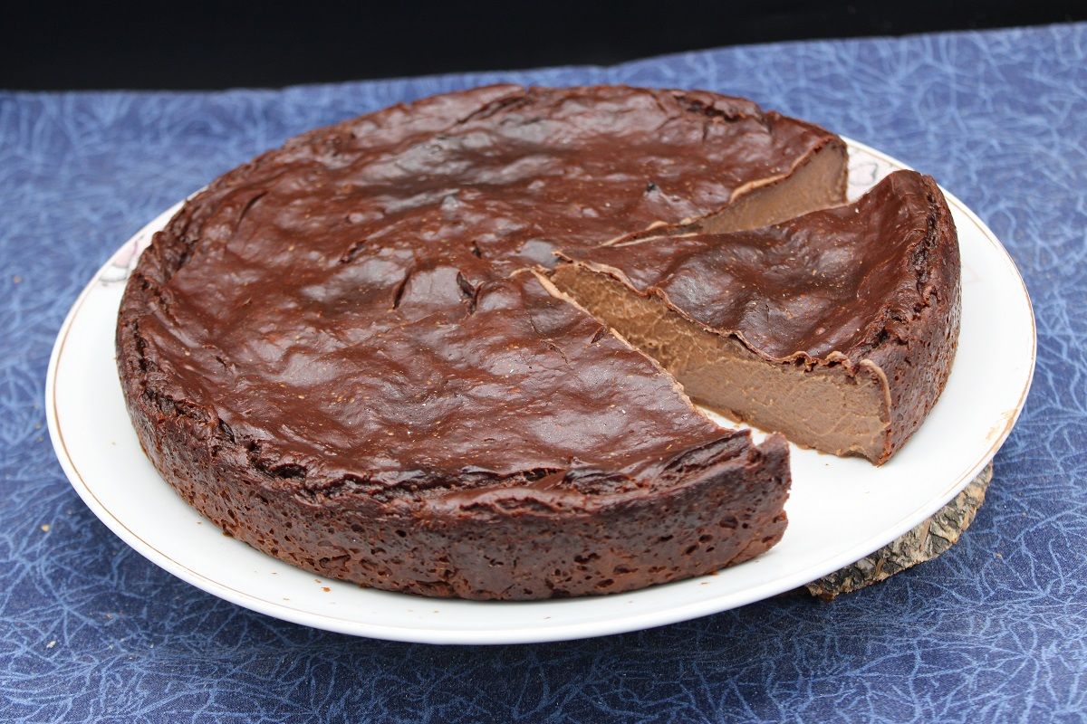 Flan au chocolat et pâte à tartiner