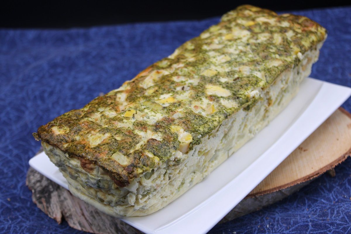 Flan de courgettes aux herbes de Provence et à l’ail des ours