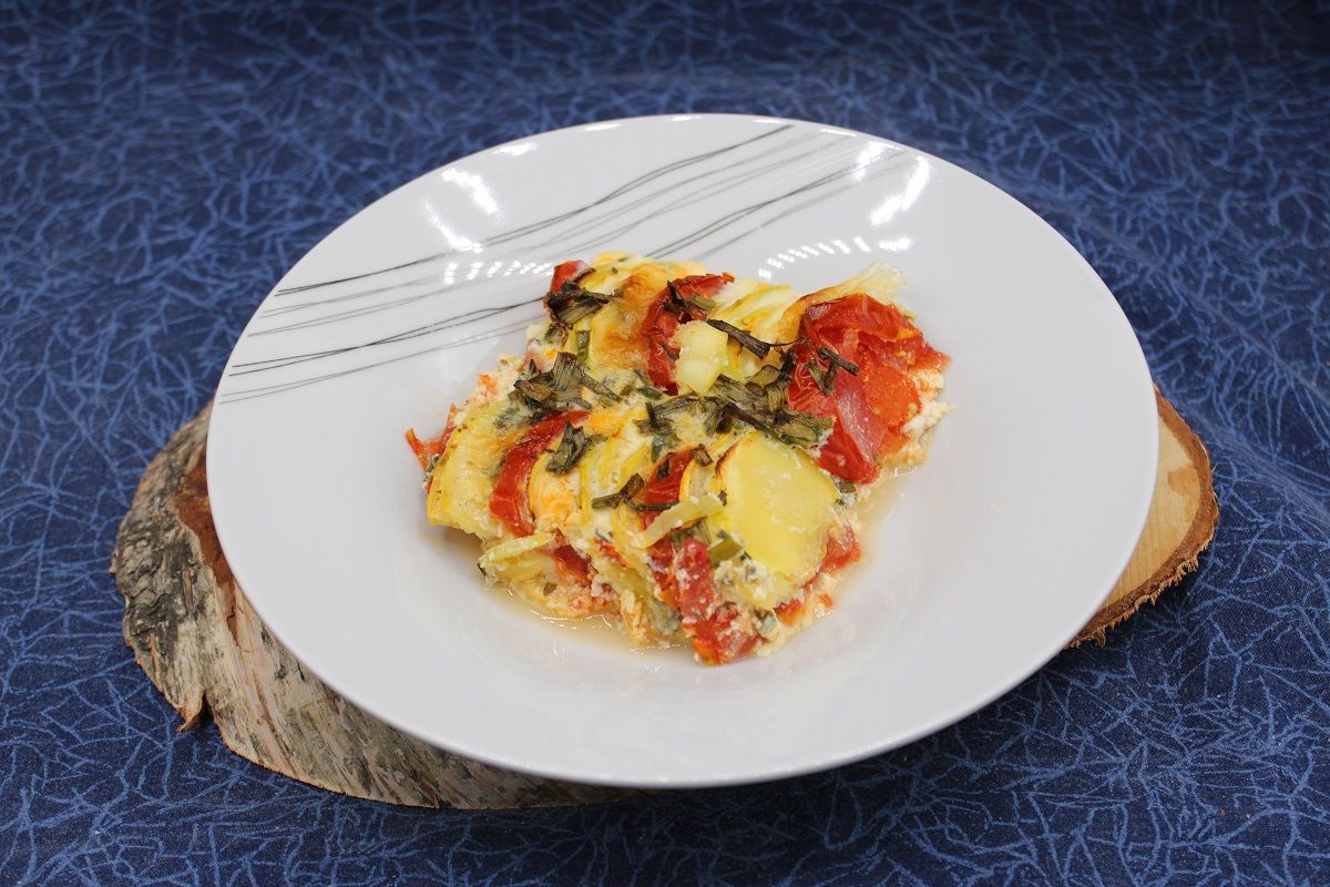 Gratin façon tian de courgettes et tomates à la mozzarella