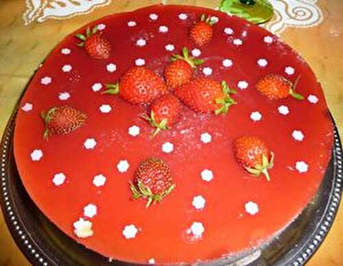 Bavarois aux fraises