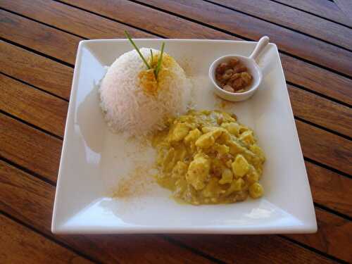 BOSSU AU LAIT DE COCO ET AU CURRY