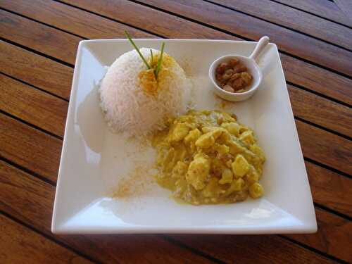 BOSSU AU LAIT DE COCO ET AU CURRY