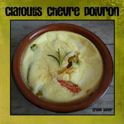 Clafoutis de poivron au chévre et au romarin