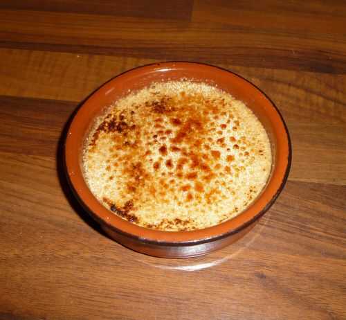 Crème brûlée à la pralinoise