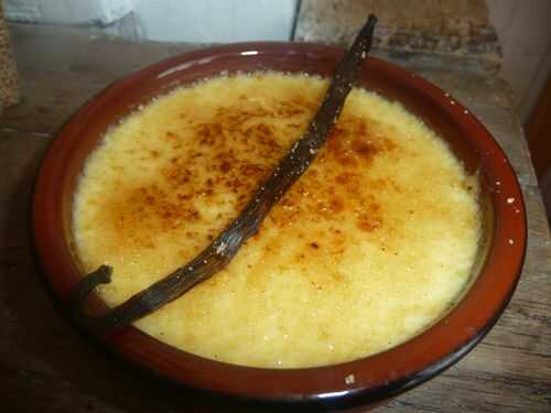 Crème brulée à la vanille de lifou