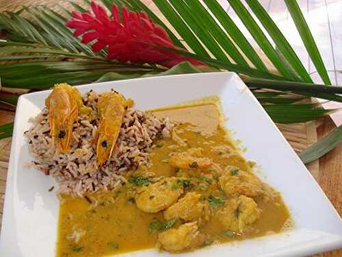 Crevettes au curry