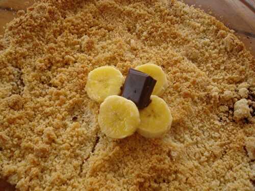 Crumble banane-chocolat