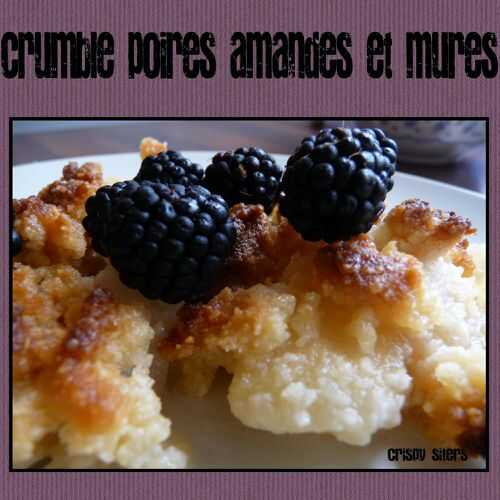 Crumble poires-mûres