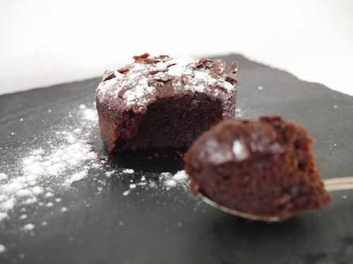 Fondant au chocolat noir