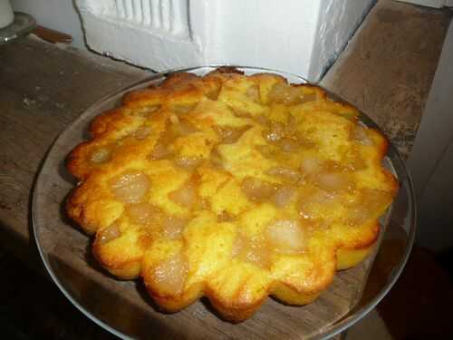 Gateau aux poires et au miel