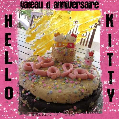 Gâteau d'anniversaire Hello Kitty