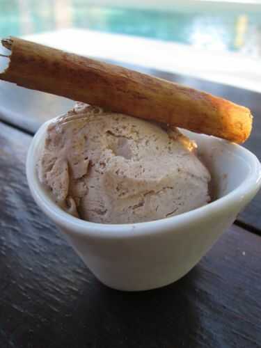 Glace à la cannelle sans sorbetière