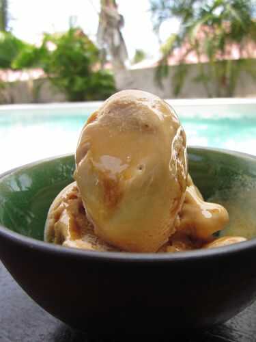 Glace au caramel