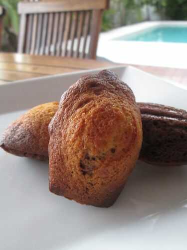 Madeleines vanille-chocolat