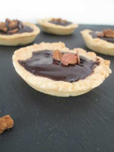 Mini tartelettes chocolat noir-cannelle