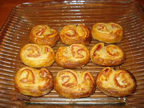 Mises en bouche faciles et rapides: palmiers au jambon/ fromage