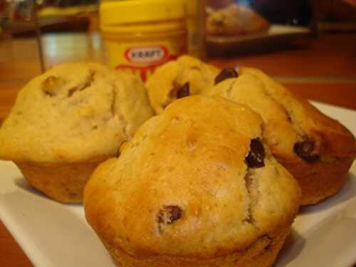 Muffins au beurre de cacahuète et aux pépites de chocolat - Le blog des crispy sisters