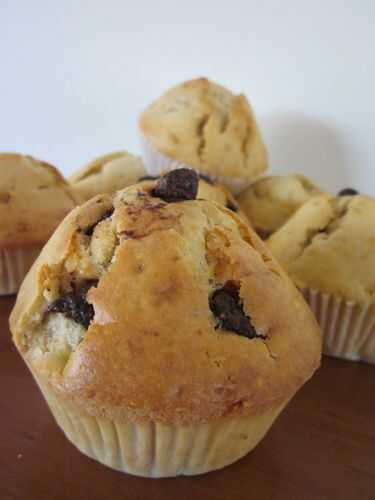 Muffins moelleux banane chocolat