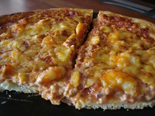 Pizza aux crevettes