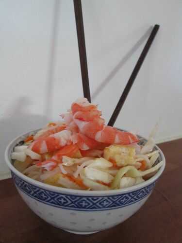 Salade asiatique à ma façon!!