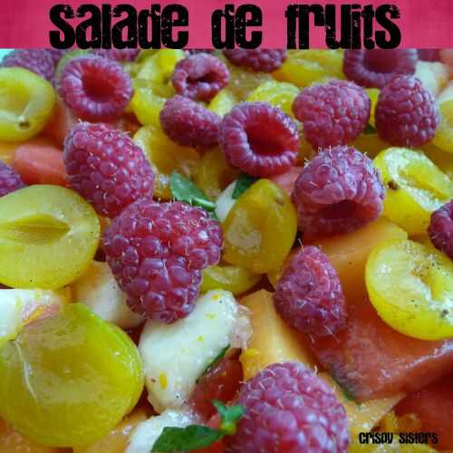 Salade de fruits au sirop de vanille