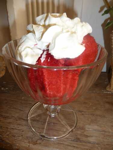 Sorbet à la fraise